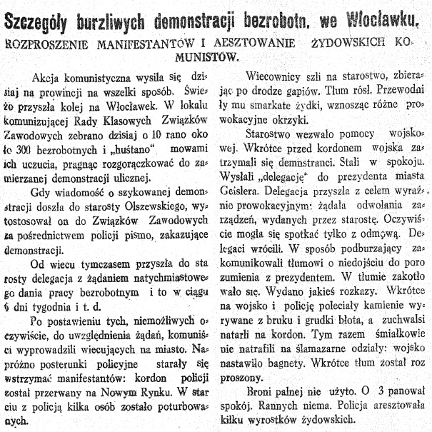 Wyrywek z Rozwoju nr 78 z 1926 roku, s. 4
